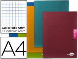 Libreta Liderpapel Scriptus A4 48 Hojas 90G/M2 Cuadro 6Mm con Margen