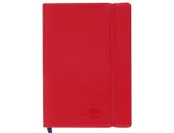 Libreta Liderpapel Simil Piel A7 120 Hojas 70G/M2 Indice Rojo