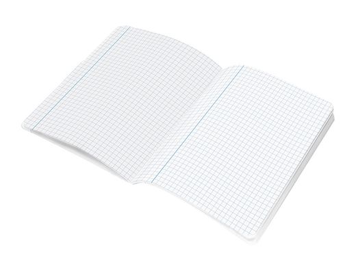 Libreta liderpapel smart A4 48 hojas 75gr cuadro 5mm con margen colores surtidos