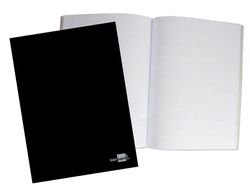 Libreta Liderpapel Tapa Negra A4 80 Hojas 60G/M2 Horizontal con Doble Margen