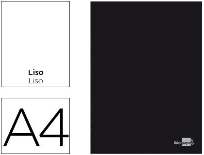 Libreta Liderpapel Tapa Negra A4 80 Hojas 60G/M2 Liso Sin Margen