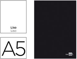 Libreta Liderpapel Tapa Negra A5 80 Hojas 60G/M2 Liso Sin Margen