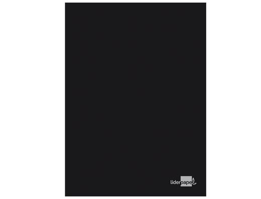 Libreta Liderpapel Tapa Negra A5 80 Hojas 60G/M2 Liso Sin Margen