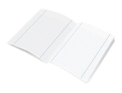 Libreta liderpapel smart A4 48 hojas 75gr horizontal con doble margen colores surtidos