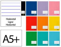 Libreta liderpapel smart A5 plus 32 hojas 75gr horizontal con margen