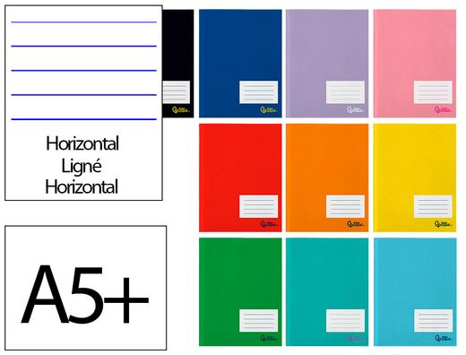 Libreta liderpapel smart A5 plus 32 hojas 75gr horizontal con margen