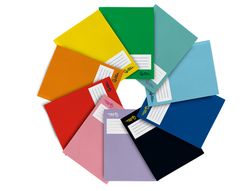 Libreta liderpapel smart A5 plus 32 hojas 75gr cuadro 3mm con margen colores surtidos