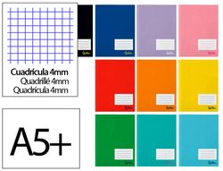 Libreta liderpapel smart A5 plus 32 hojas 75gr cuadro 4mm con margen