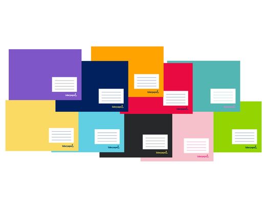 Libreta liderpapel write a5 apaisada 32h 60g/m2 cuadro 3 mm con margen
