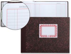 Libro Cartone Cuarto 100 Hojas -Caja Entrada y Salida Apaisad