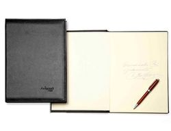 Libro de Firmas Autograph 6876 Tapa Acolchada Negra 305X210 Mm