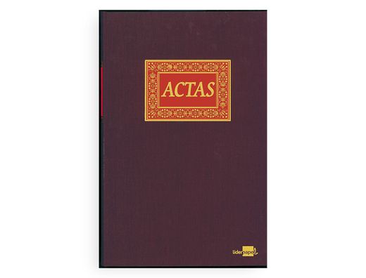 Libro Liderpapel Folio 100 H. -Actas