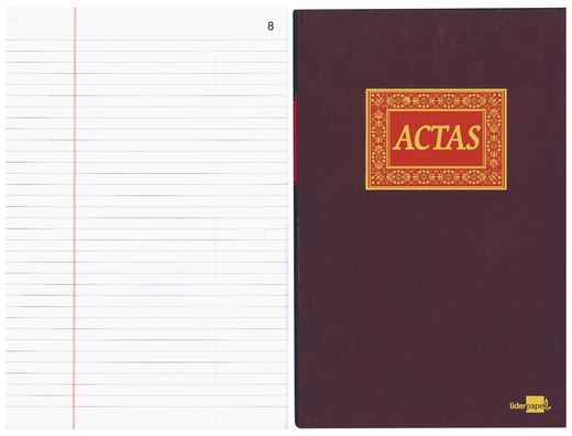 Libro Liderpapel Folio 100 H. -Actas