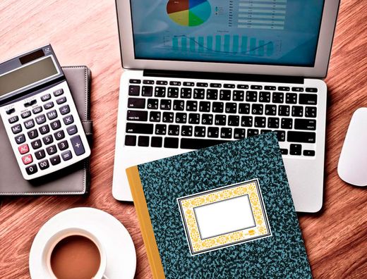 Libro liderpapel folio cartone 100 hojas cuentas corrientes debe haber y saldo