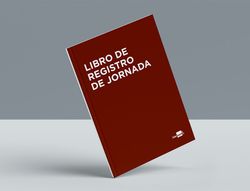 Libro liderpapel registro de jornada empleados 2021 DIN A4 10 empleados mes pagina papel blanco 90 gr