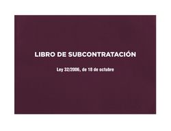 Libro liderpapel subcontratacion folio juego de 10 hojas autocopiativas