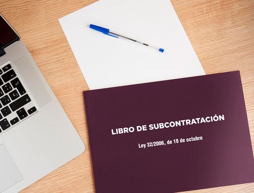Libro liderpapel subcontratacion folio juego de 10 hojas autocopiativas