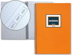 Libro Miquelrius N. 96 Cuarto 50 Hojas -Vencimientos