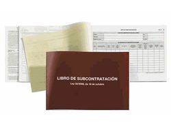 Libro Subcontratacion Catalan Miquelrius Folio Natural Juego de 10 Hojas Autocopiativas