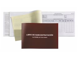 Libro Subcontratacion Euskera Miquelrius Folio Natural Juego de 10 Hojas Autocopiativas