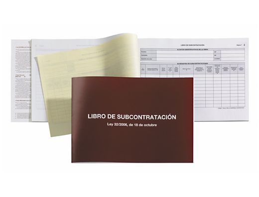 Libro Subcontratacion Euskera Miquelrius Folio Natural Juego de 10 Hojas Autocopiativas
