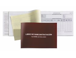 Libro Subcontratacion Gallego Miquelrius Folio Natural Juego de 10 Hojas Autocopiativas