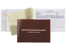 Libro Subcontratacion Miquelrius Folio Natural Juego de 10 Hojas Autocopiativas
