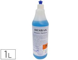 Limpiador bactericida desbak azul sin aclarado botella 1 litro
