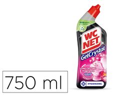 Limpiador de inodoros wc net gel crystal aroma fresco botella de 750 ml