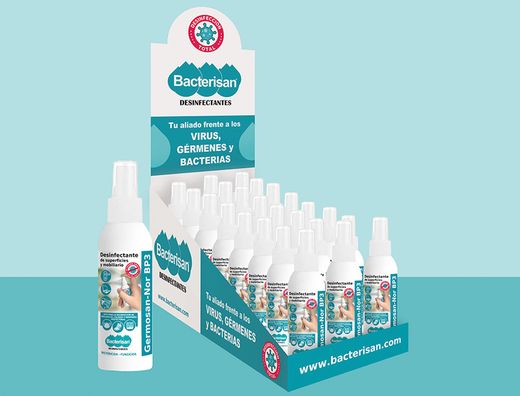 Limpiador higienizante desinfectante germosan 60ml bp3 para superficies y mobiliario bote pulverizador