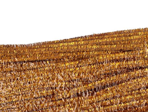 Limpiapipas de chenilla liderpapel 30 cm color oro bolsa de 100 unidades