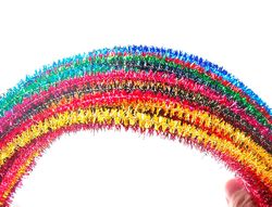 Limpiapipas de chenilla liderpapel 30 cm colores brillantes surtidos bolsa de 100 unidades