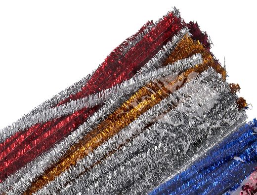 Limpiapipas de chenilla liderpapel 30 cm colores brillantes surtidos bolsa de 100 unidades