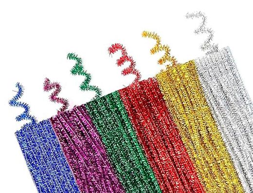 Limpiapipas de chenilla liderpapel 30 cm colores brillantes surtidos bolsa de 30 unidades