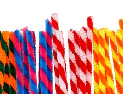 Limpiapipas de chenilla liderpapel 30 cm dos colores mate surtidos bolsa de 30 unidades