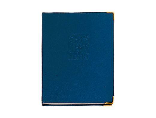 Listin telefonico tapa flexible tamaño 21x15 cm -con cantonera dorada