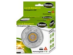 Luz emergencia cegasa homologada v16 con iman visible a 1 km 360 grados recargable tiempo de recarga
