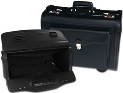 Maletin Atache Piloto P-732 Negro con Asa Extensible -Cerradura con Combinacion -Ruedas 49X35X22,5 Cm