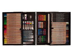 Maletin de pinturas daler rowney metalico 122 piezas 347x94x240 mm