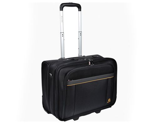 Maletin para portatil exacompta exactive hasta 15.6" con ruedas y asa telescopica negro 450x255x395