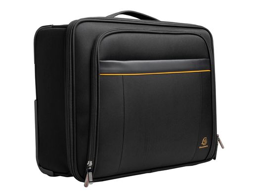 Maletin para portatil exacompta valisette exactive 15.6\" slim con asa extraible color negro 440x370x200 mm