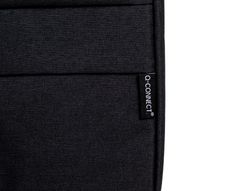 Maletin para portatil q-connect 15,6" con asas retractiles cremallera 3 bolsillos exteriores negro