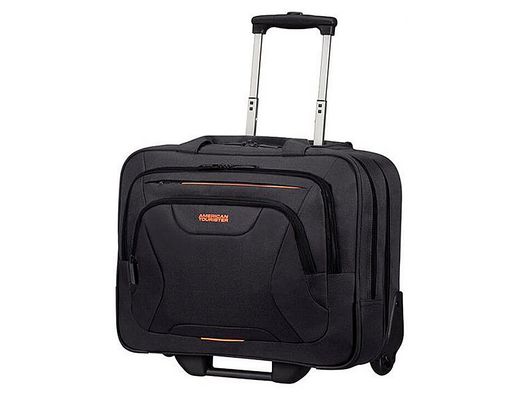 Maletin samsonite american tourister work para portatil de 15,6" con ruedas y compartimento para ropa color