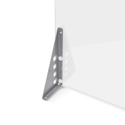 Mampara de De Cristal Templado de Sobremesa 85x70x13 cm