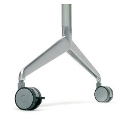 Mampara de protección Ten-Limit policarbonato acanalado Transparente 100 x 180 cm con ruedas Altura total 205 cm