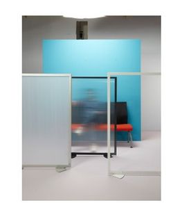 Mampara Limit con soportes fondo policarbonato Transparente 100% de 180 x 100 cm