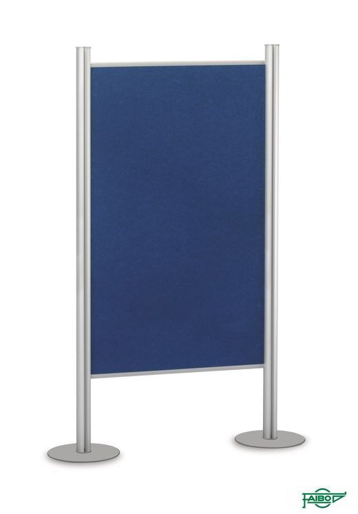 Mampara modular corcho tapizado azul 90 x 150 cm.