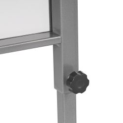 Mampara Móvil de Metacrilato Regulable en Altura con Pantalla Acrílica de 3 mm de 80 cm Ancho Interior