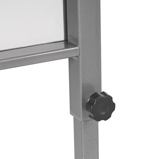 Mampara Móvil de Metacrilato Regulable en Altura con Pantalla Acrílica de 3 mm de 80 cm Ancho Interior