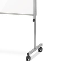 Mampara Móvil de Metacrilato Regulable en Altura con Pantalla Acrílica de 3 mm de 80 cm Ancho Interior